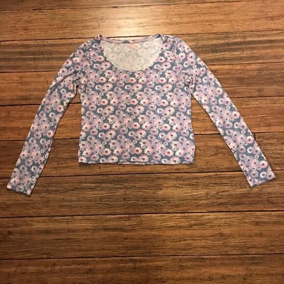 Mudd Floral Top Long Sleeve - Picture 1 of 2